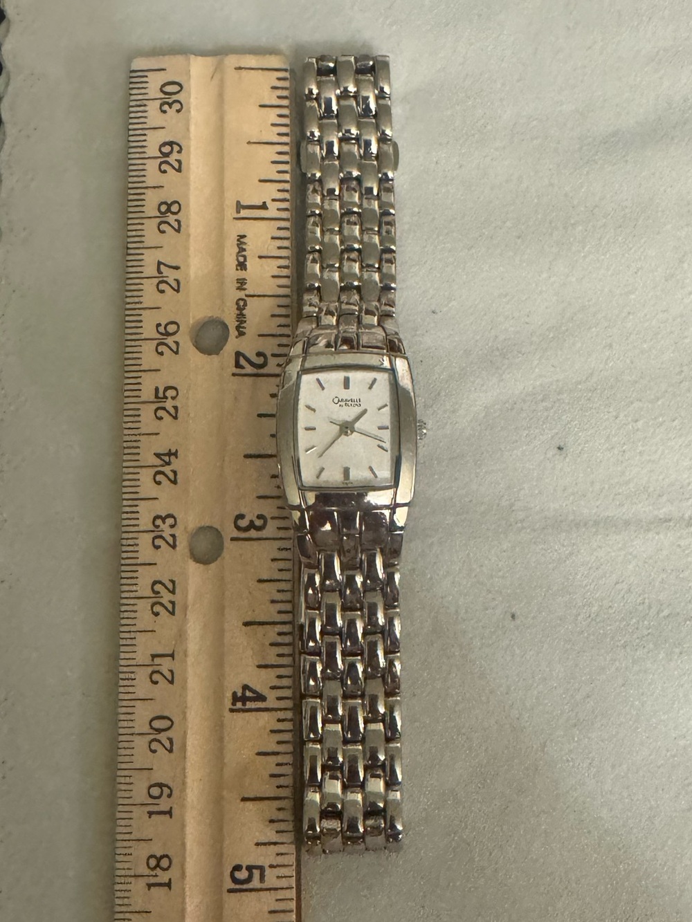 Vintage Caravelle by Bulova Silver Tone Ladies Bracelet Watch
